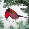 Stained Glass Robin Suncatcher Decoration