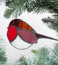 Stained Glass Robin Suncatcher Decoration - Image 1