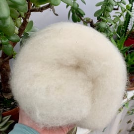 Rare breed Portland sheep batt, fibre, for spinning.