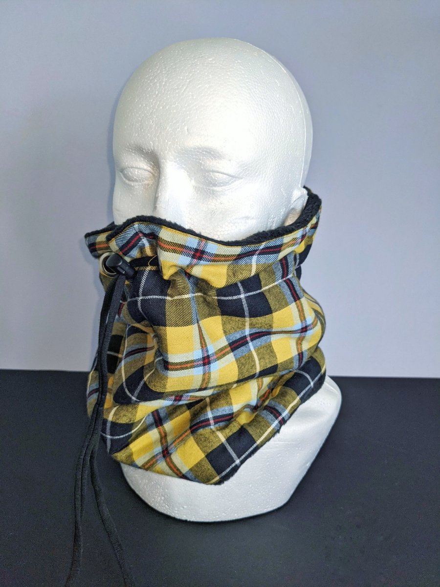 Cornish Tartan Fleece Lined Snood Neck Warmer