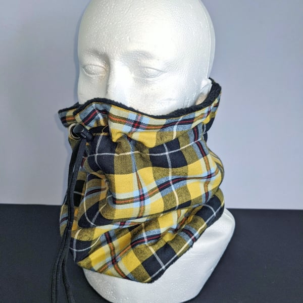 Cornish Tartan Fleece Lined Snood Neck Warmer