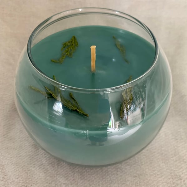 Winter Pine Scented 100% Organic Soy Wax Bowl Candle