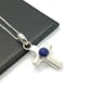 Lapis cross necklace sterling silver hallmarked - Image 6