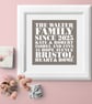Heart and Home Personalised Print  - available in any colour - Image 4