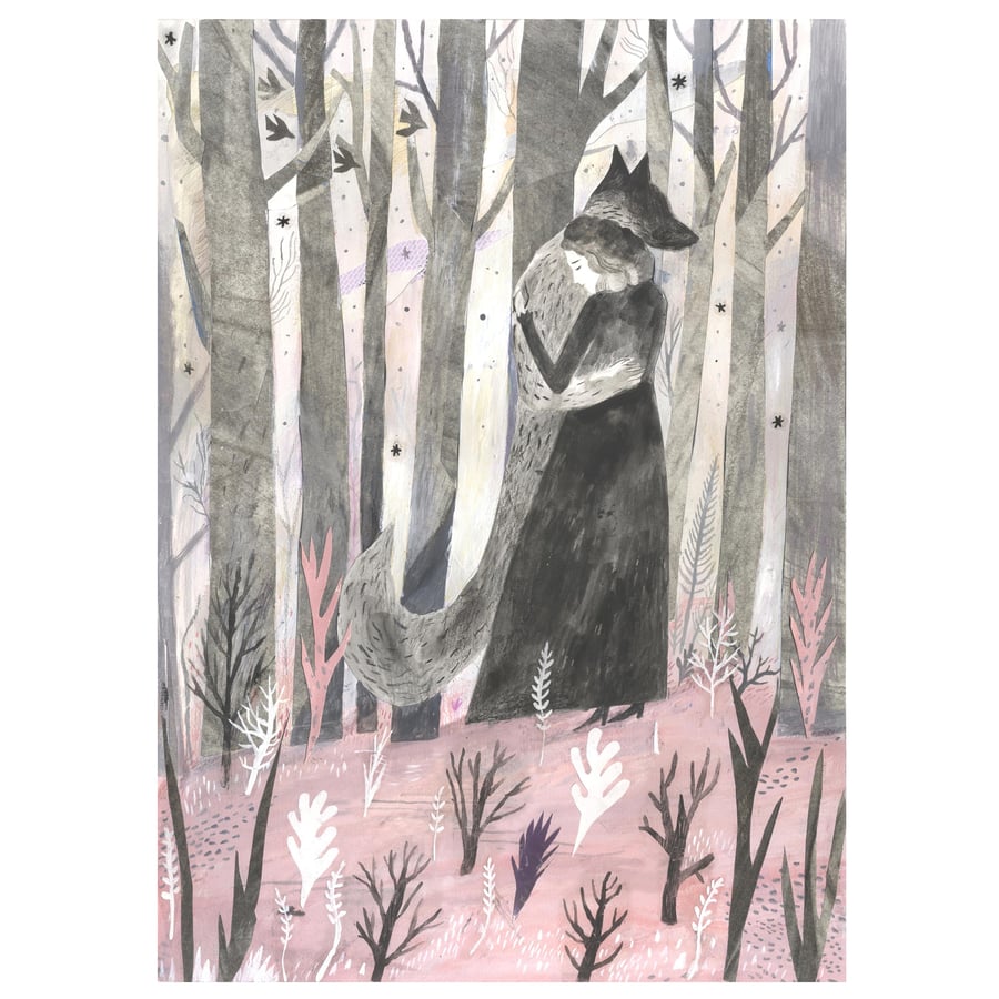 WOLF art print, The Company of Wolves A3 Print