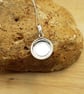 Small round Nephrite Jade pendant.12th anniversary gemstone.  - Image 4