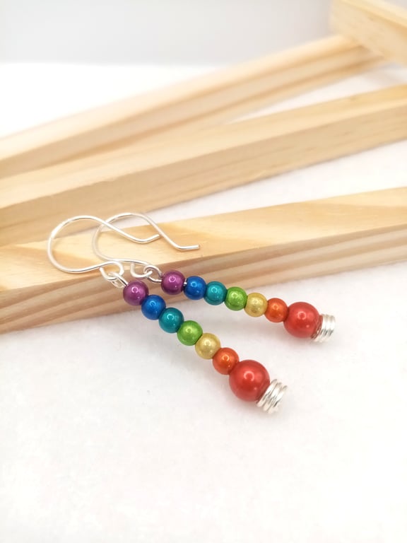 Miracle Bead Chakra Earrings, Secret Santa, Stocking Filler, Free Postage
