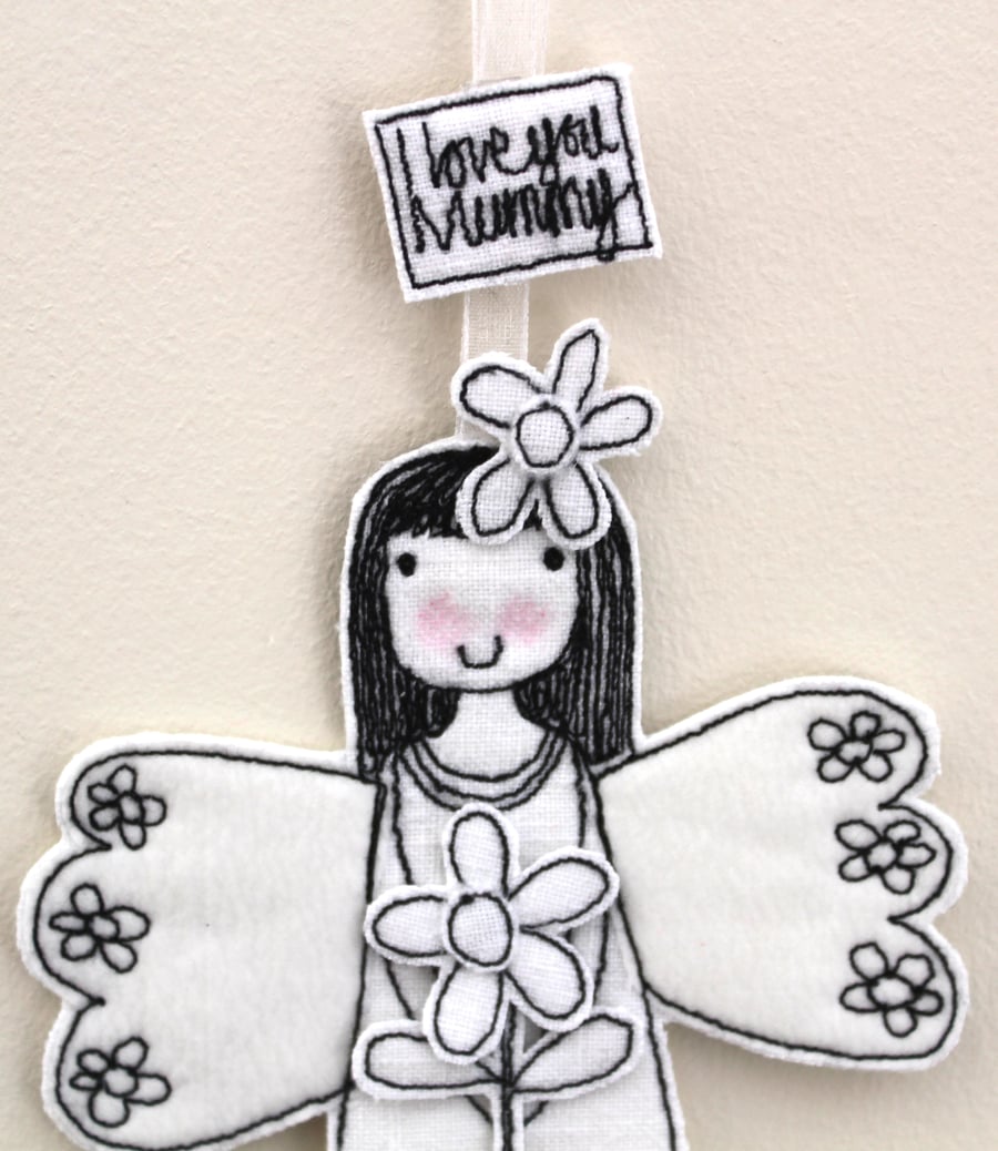 'I love you Mummy'- Fairy with a Flower