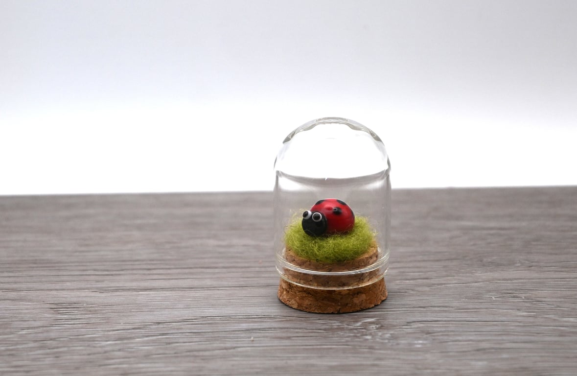 small glass ladybird keepsake figure