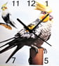 cockatiel wall clock parrot clock - Image 1