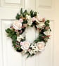 Handmade Blush Rose Door Wreath - Artificial Floral Wreath - Image 6