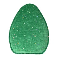 Easter Egg Shaped Cushion Galaxy Emerald Green Chenille Egg Pillow Spring Decor