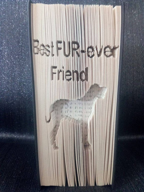 Best FUR-ever Friend CUT & FOLD Book Folding Pattern - EMAILED PDF PATTERN