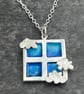 Enamel Pendant, cloud pendant, through the window, enamel jewellery, enamel,  - Image 6