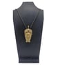 Ori Olokun pendant, Ife bronze head, african tribal necklace, yoruba luck charm, - Image 2