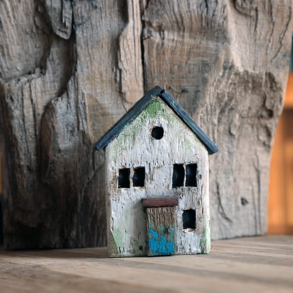 Wonky Driftwood Hoose, Driftwood Art from Scotland No6.