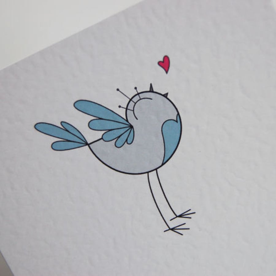 happy bird birthday card