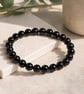 Black Glass Pearl Beads 6mm Smooth Round for Jewellery Making - Image 5