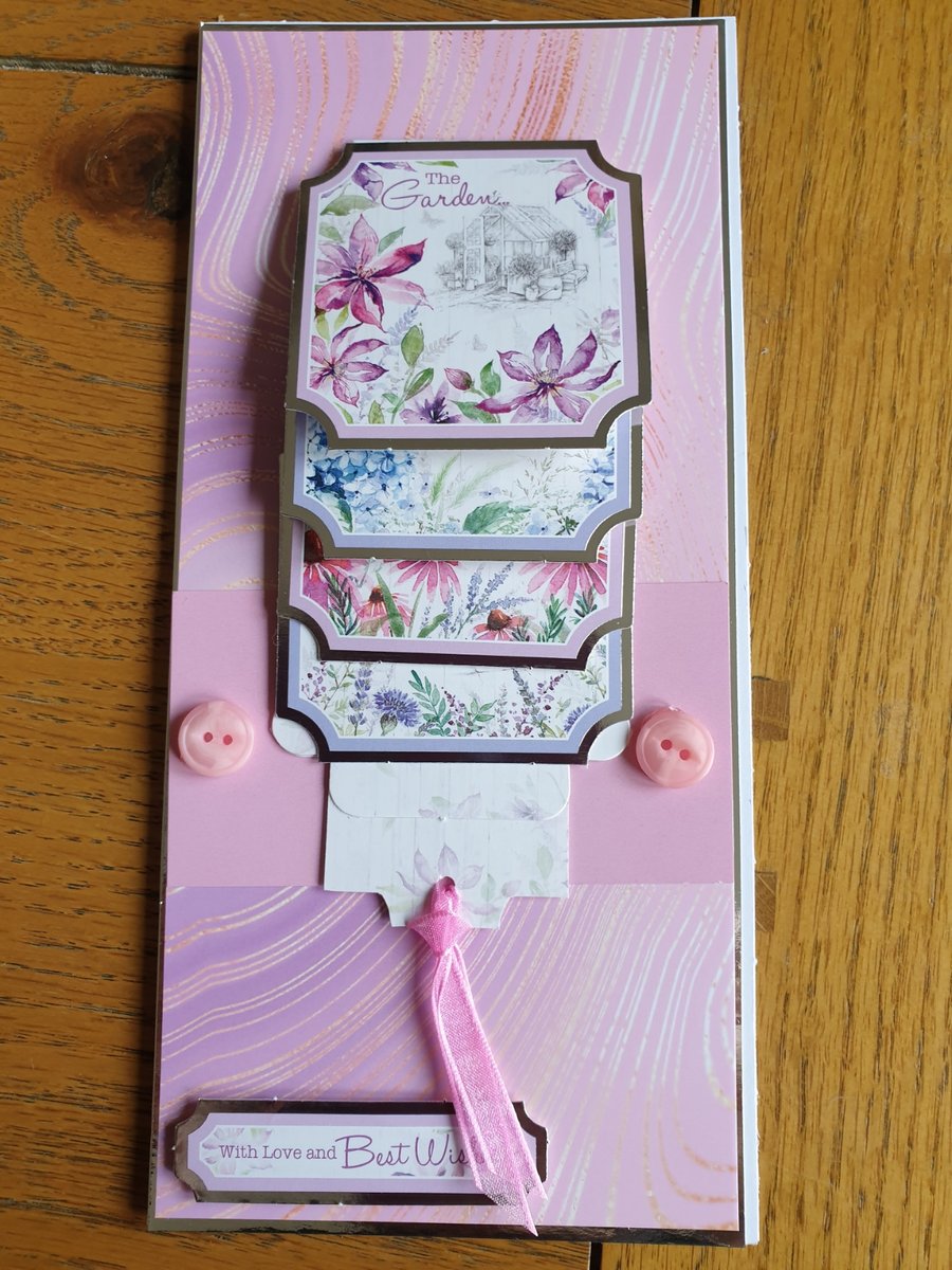 Waterfall gardening card