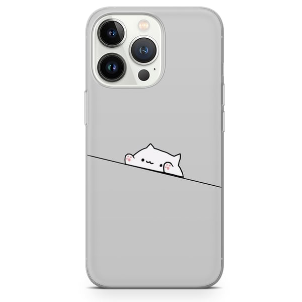 Cute Cat Phone Case Meme Cover fit for Iphone, Samsung, Huaewei, Google Pixel