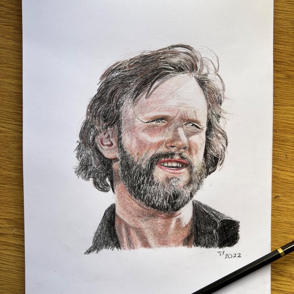 Original artwork portrait  of Kris Kristofferson 