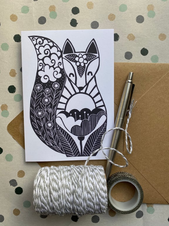 Garden Fox card