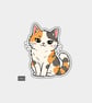 Funny Vinyl Die Cut Sticker For Adults - Cute Posing Cat