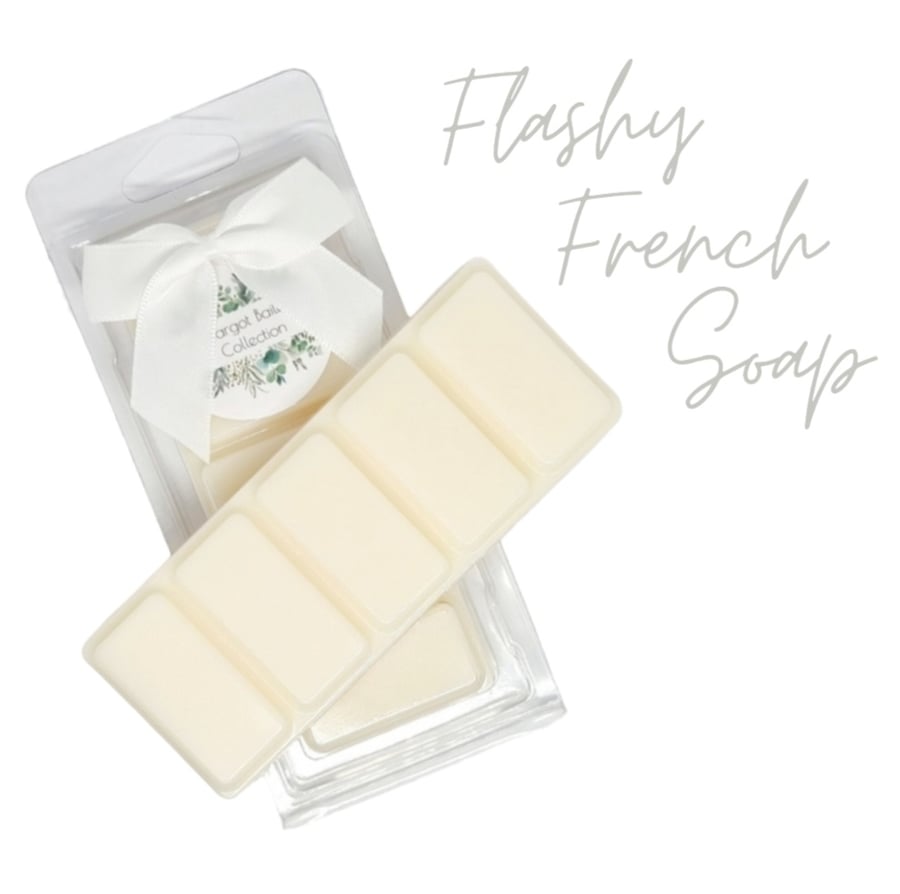 Flashy French Soap Wax Melts UK 50G Luxury Folksy