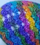 Hand Crochet Multi Coloured Pull On Childs Hat (R708) - Image 4