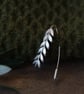 Olive Branch Brooch, Sterling Silver Brooch, Handmade Leaf Brooch Pin - Image 2