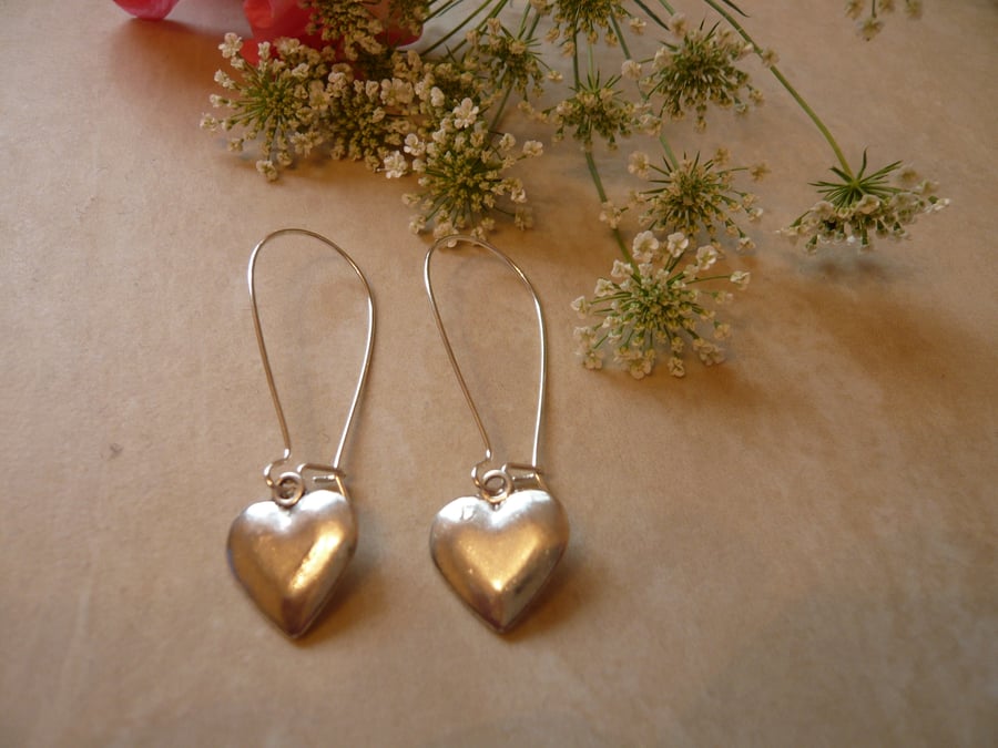 Heart Charm Earrings