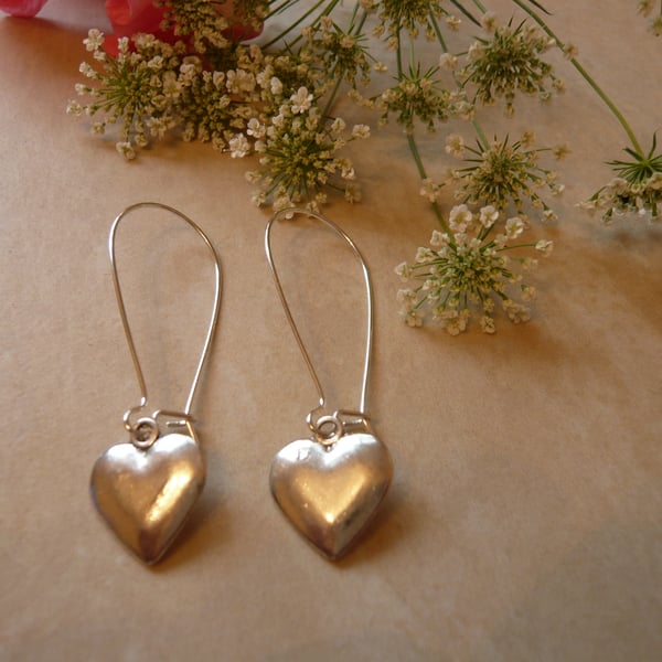 Heart Charm Earrings