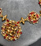The Tudor Life seed bead and crystal necklace and earring set - Image 4