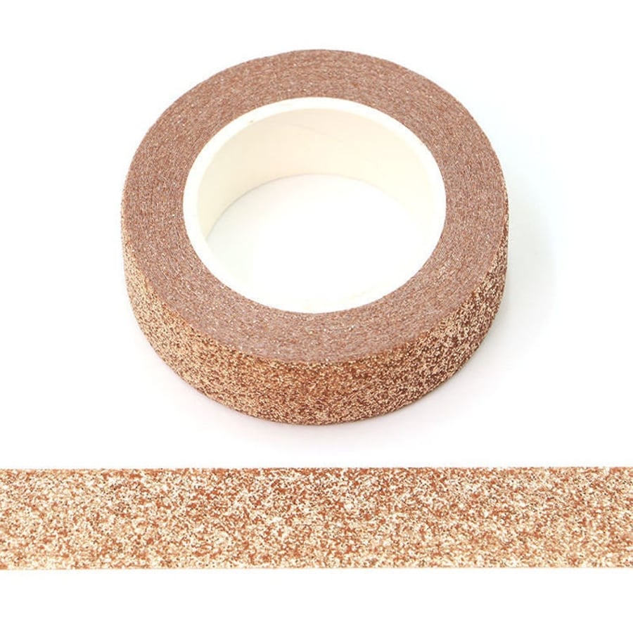 Rose Gold Glitter Sparkle Washi Tape Quality Masking Tape Crafts Eco Friendly Bu