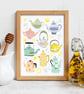 Vintage Teapots Art Print - Image 4