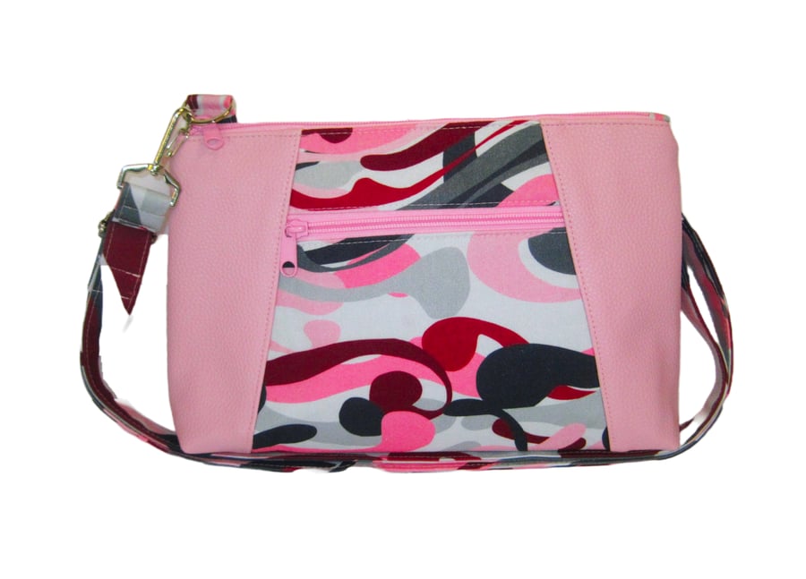 Pink Camo Crossbody Bag