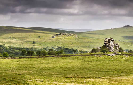 Vixen Tor, Dartmoor, Devon - signed limited edition panoramic photography print