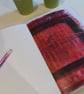 Hand made book with Coptic stitch binding and mixed papers (no 20) - Image 7