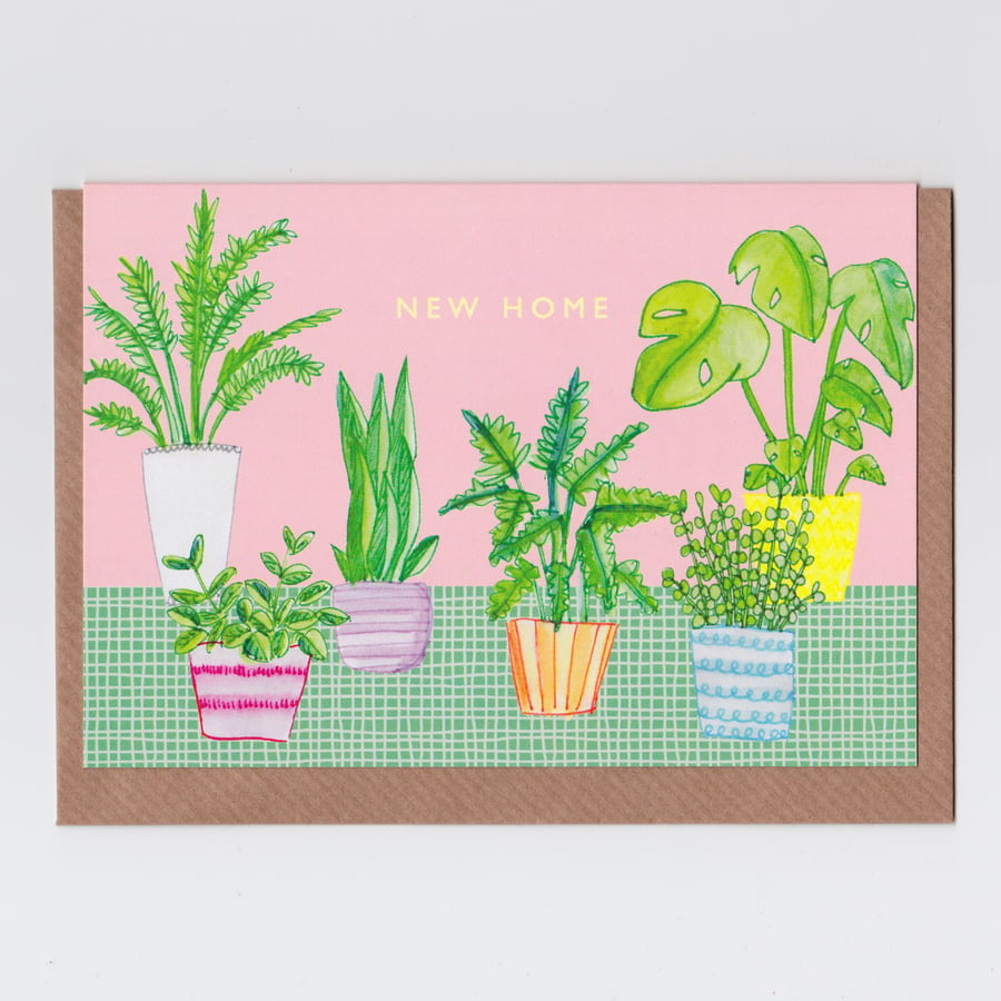 New Home Card - House Plants