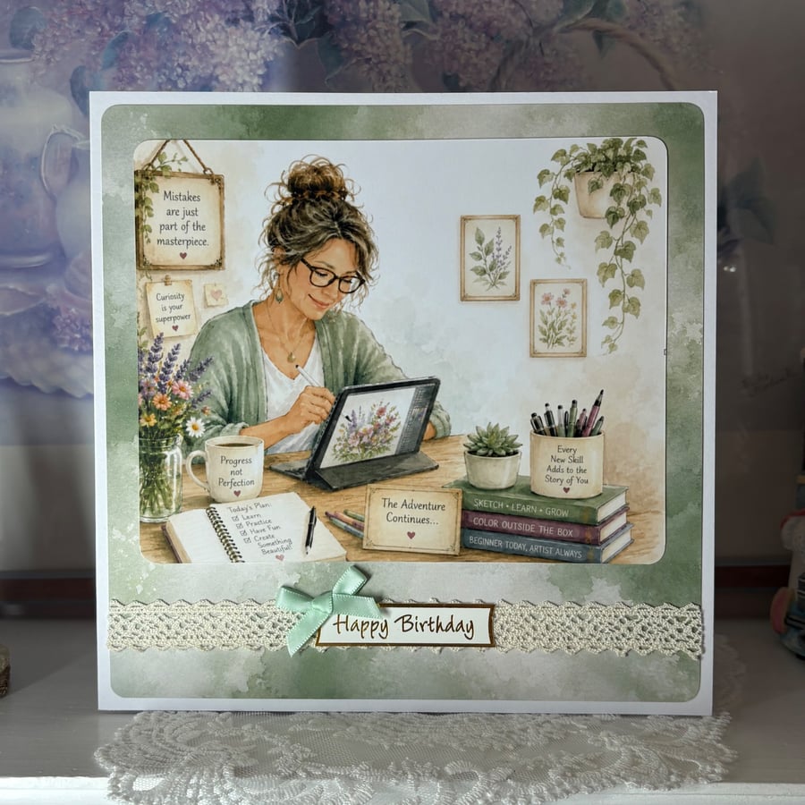 Greeting Card - Learning New Skills - C 0018