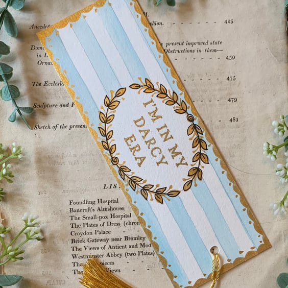 I'm In My Darcy Era Handmade  Bookmark