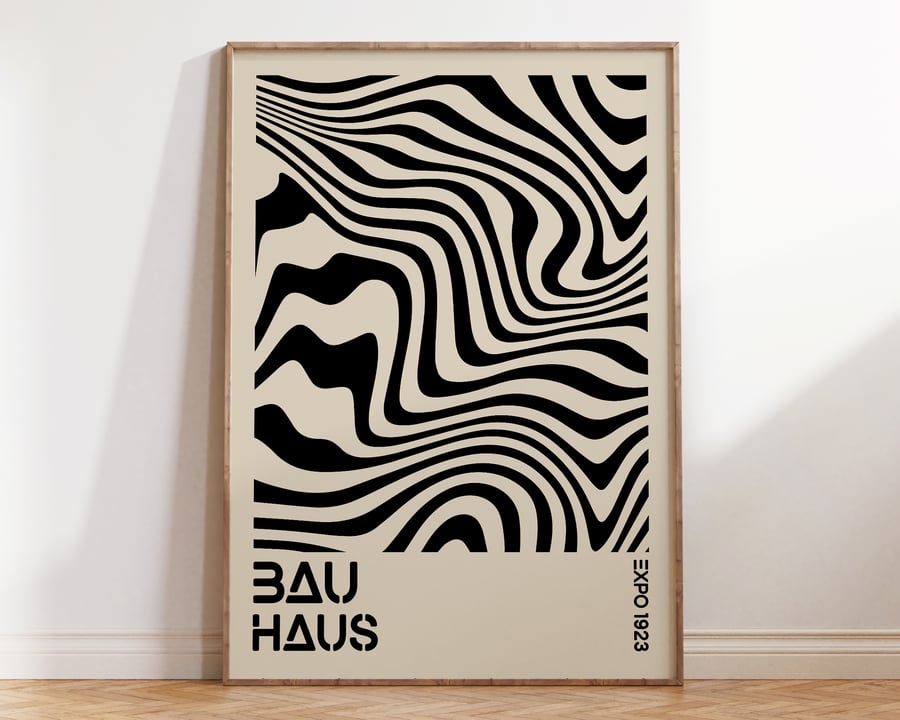 Bauhaus Minimal Geometric Poster A75
