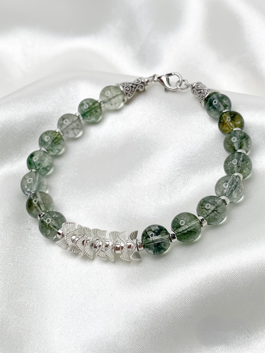 Green Phantom Cracked Quartz