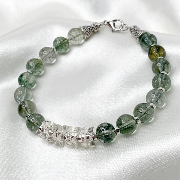 Green Phantom Cracked Quartz