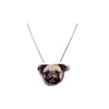 Wonderfully whimsical kitsch Pug Dog little necklace by EllyMental