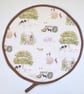 Aga Hob Lid Mats Pads Farm Round Covers With Loops Tractor Pig Cow Goat - Image 4