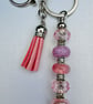 Bag charm key rings, large, assorted colours beading and tassels  - Image 6