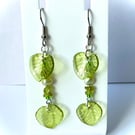 Peridot & Pearl Drop Earrings