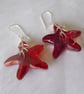Sterling Silver and Swarovski Crystal Starfish Earrings - Image 6