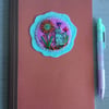 Hand Embroidered Garden Cat Notebook Set